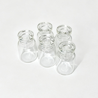 Flacons en verre borosilicate neutre scellés avec bouchon en aluminium et capuchon en caoutchouc, 16*27mm