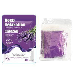 Patchs de Lavande Apaisants pour les Pieds : Soulagement de la Fatigue, Détoxification Profonde, Amélioration du <span class=keywords><strong>Sommeil</strong></span> Nocturne, Relaxation Corporelle, Soin des Pieds - Product Image 4