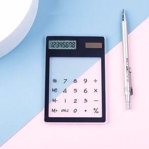 <span class=keywords><strong>Mini</strong></span> Kleurrijke Transparante <span class=keywords><strong>Calculator</strong></span> 8 Digitale Creatieve Rekenmachine Met Scherm Zonnepaneel Voor Geschenken - Product Image 4