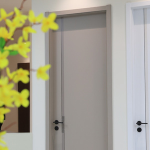 ผลิตที่ลิเซน ดีไซน์ใหม่ สีสันหลากหลาย ขนาดกว้าง 600/700/800/900/1000 มม. แผ่นปิดผิวประตูเมลามีนขึ้นรูป HDF MDF - Product Image 2