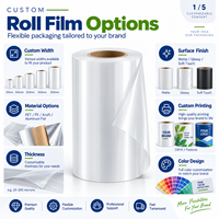Film d'emballage imprimé sur mesure, film d'emballage flexible en rouleau, film laminé de qualité alimentaire pour café, en-cas, poudre