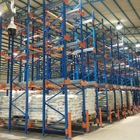 Sistema di Scaffalature Industriali per Magazzino, Ripiani Regolabili in Acciaio Resistente per Stoccaggio a Freddo