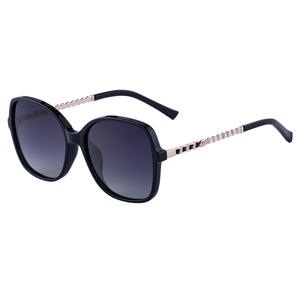 Nouvelles lunettes de soleil polarisées carrées tendance pour femmes avec incrustation de perles, protection UV400, monture en métal TR, verres TAC - Product Image 2