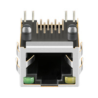 Connecteur RJ45 à port unique 8P8C avec aimants intégrés, prise Ethernet LED pour cartes mères industrielles, prise modulaire réseau