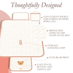 Xách tay thay đổi <span class=keywords><strong>pad</strong></span> cho bé đi du lịch tã thay đổi <span class=keywords><strong>Pad</strong></span> nhỏ gọn có thể gập lại bé tã thay đổi mat - Product Image 4