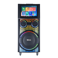 Machine de karaoké portable OEM 100W RGB LED Wifi Système audio mobile sans fil pour Android Grand écran tactile KTV compatible USB