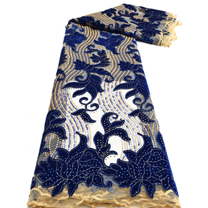 NI.AI ricami in stile classico pizzo changly paillettes floccate in velluto pizzo per abito da sposa con strass - Product Image 2