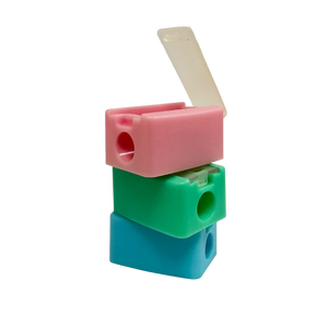 Juego de papelería y útiles escolares, sacapuntas portátil de material ABS, 3x2x1.5cm, nuevo, gran venta. - Product Image 3