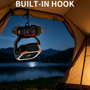 Multifunctional Remote-controlled With <b>Timer</b> Easy to Operate LED <b>Light</b> Charging USB Camping Fan Outdoor Fan 40000mAH - Product Image 3