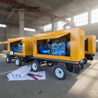 Groupes électrogènes diesel Porkns triphasés silencieux 30 kVA 60 kVA 100 kW 125 kVA 150 kVA 200 kW, Équipement de centrale électrique