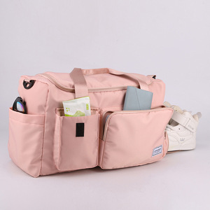 Bolsa de Gimnasio de Gran Capacidad de Alta Moda con Separación para Seco y Húmedo, Bolsa Deportiva Impermeable con Compartimento para Zapatos, Color Sólido, Alta Calidad para <span class=keywords><strong>Viajes</strong></span> - Product Image 4