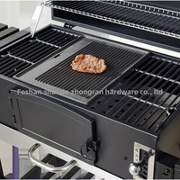 Grand Barbecue Américain en Fonte au Charbon Style Coréen, Portable Premium pour Maison avec Revêtement en Poudre