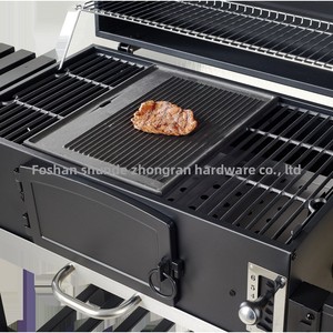 Grand <span class=keywords><strong>Barbecue</strong></span> Américain <span class=keywords><strong>en</strong></span> <span class=keywords><strong>Fonte</strong></span> au <span class=keywords><strong>Charbon</strong></span> Style Coré<span class=keywords><strong>en</strong></span>, Portable Premium pour Maison avec Revêtement <span class=keywords><strong>en</strong></span> Poudre - Product Image 5