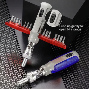 Ratcheting <b>Screwdriver</b> Set 14 In 1 Cross Phillips Bit Multi Functional Repair Tool With Anti Slip Handle - Product Image 4