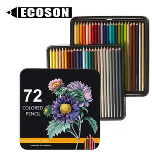 2023 Premium Quality Artist Lead Drawing Custom Pencils Box Eco FSC Pencil Set 72 Colored Wooden Oil Color Pencil