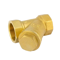Filtre à Tuyau en Y Fileté en Laiton avec Filtre Amovible en Acier Inoxydable 304 pour Protection Manuelle des Lignes d'Eau, d'Huile et de Fluides Industriels
