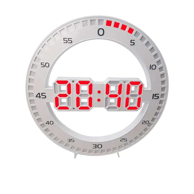 Orologio elettronico regolabile dello scrittorio di luminosità di modo di notte dell'orologio di 3D LED digital 24/12 ore di visualizzazione ha condotto l'orologio di parete di digital