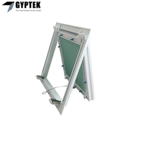 Trappe d'accès en plâtre ignifuge et étanche avec cadre en aluminium de 25 mm de côté carré, design moderne, pour usage hospitalier
