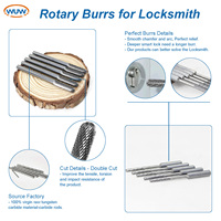 C0330 OEM Embouts de perçage en carbure poli pour serruriers, double tranchant, pour ouverture de serrures