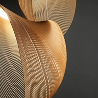 Lustre design LED en forme de branche, style italien, pour escalier duplex en bois, idéal pour chambre, salon, salle à manger, couloir