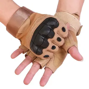 Leather Half Finger Driving Gloves Nitrile Gauntlet Glove Nylon Led Gloves Euro 36-47 CN;HUB Vison Waterproof,anti-cut