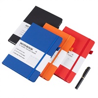 Carnet A5 en cuir PU avec sangle, agenda personnalisé, journal d'affaires, emplacement pour stylo, carnet de notes de bureau