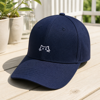 Casquette de baseball personnalisée pour événements d'entreprise, en tissu polyester/coton, ajustement réglable, broderie à la main