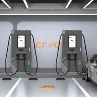 BENY Station de recharge de voiture électrique commerciale à écran de 21 pouces, 60 kW, 120 kW, 240 kW, IP55, chargeur rapide DC pour flotte et camion