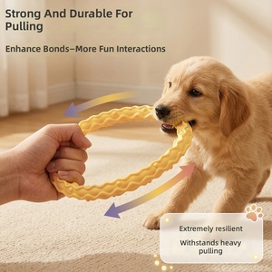 Jouet à mâcher pour chien en caoutchouc thermoplastique rond, interactif, résistant à l'usure, de qualité supérieure, pour l'entraînement à la mastication - Product Image 3