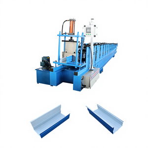 맞춤형 완전 자동 타일 성형기 기어 및 베어링 포함 빗물 홈통 굽힘 롤 성형 제작용 - Product Image 1