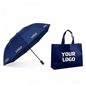 Wholesale Umbrella with Custom Logo Printing Promotional Gift Business Personalized Manual Folding Umbrella - Product Image 1