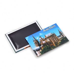 Imanes de nevera personalizados de fábrica con fotos de paisajes turísticos, recuerdo de nevera de hojalata personalizado - Product Image 1