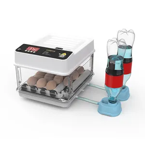 Incubateur d'œufs 15 œufs machine pour l'éclosion des cailles, de poulet, de canard, d'oie, machine à vendre en caméra