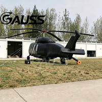 Modèle d'hélicoptère gonflable géant personnalisé, le plus vendu, durable, thermosoudé, infrarouge, taille 1:1, avion sur mesure