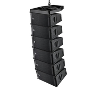 Système de sonorisation professionnel Pro Audio LA-210 avec amplificateur PA double 10 pouces pour intérieur et extérieur et enceintes Line Array