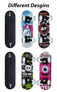Vente en gros de skateboards pour enfants, 17x5 pouces, <span class=keywords><strong>mini</strong></span> skateboard de rue pour débutants, planche complète de type cruiser avec roulements 608Z et graphisme personnalisé - Product Image 3