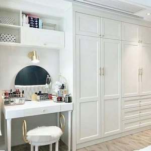 Wooden Bedroom <b>Dressing</b> Table 8 Sliding Door Aluminium Wardrobe with Mirror - Product Image 4