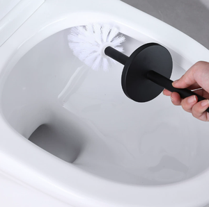 Porte-<span class=keywords><strong>brosse</strong></span> de toilette mural en acier inoxydable avec finition dorée pour hôtel moderne - Product Image 4