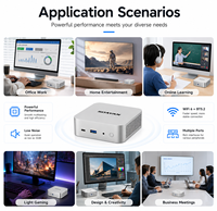 Mini PC Intel Core I3-1215U, 12GB LPDDR5, 1TB PCIe SSD, WiFi 6, 4K UHD, Windows 11, Computadora de Oficina para Negocios MQi12