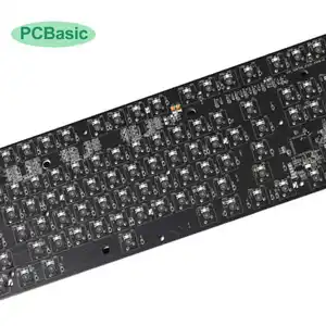 ที่กำหนดเองอิเล็กทรอนิกส์ PCB PCBA ผู้ผลิตให้ที่มีคุณภาพสูงกรณี Pcb 60 60% แป้นพิมพ์เครื่องกล Pcb