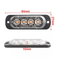 4x4 16 Leds Control remoto inalámbrico Azul Ámbar Rojo Emergencia Led Lámpara Luces estroboscópicas para camiones Vehículos