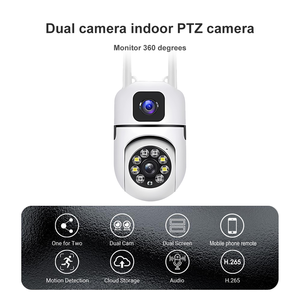 Nhà Máy bán hàng giá rẻ V380 PRO 2MP ống kính kép Wi-Fi máy ảnh con người phát hiện 2.4G không dây an ninh PTZ Bóng đèn máy ảnh Wifi ip camera - Product Image 3