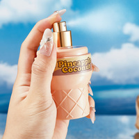Parfum en spray pour le corps en forme de cornet de glace de luxe, parfum durable, 100 ml, parfum de Dubaï, vente en gros, emballage portable