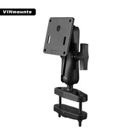 Support d'ordinateur industriel à pince carrée de 1.5 pouces compatible avec le tuyau carré de 2.7 pouces de largeur pour chariot élévateur, excavatrice