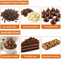 Ligne de production entièrement automatique de chocolat en forme de bouton MY, machine à fabriquer des pépites de chocolat