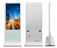 Señalización Digital de Piso con Bisel Ultra Delgado ODM, Sistema Android, Rotación Automática Vertical y Horizontal, Pantalla Publicitaria, Software Personalizado