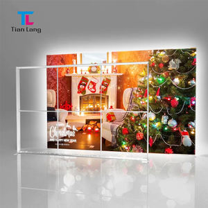 TianLang Textile Trade Show <b>Advertising</b> Fabric Frameless LED Backlit <b>Light</b> <b>Box</b> Seg Aluminum Profile Picture Frame Photography - Product Image 3
