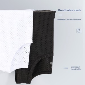 Canotta da <span class=keywords><strong>uomo</strong></span> in seta ghiaccio, sottile, in maglia a rete, sportiva, fitness, ad asciugatura rapida, casual, tinta unita, senza maniche, vestibilità slim - Product Image 2