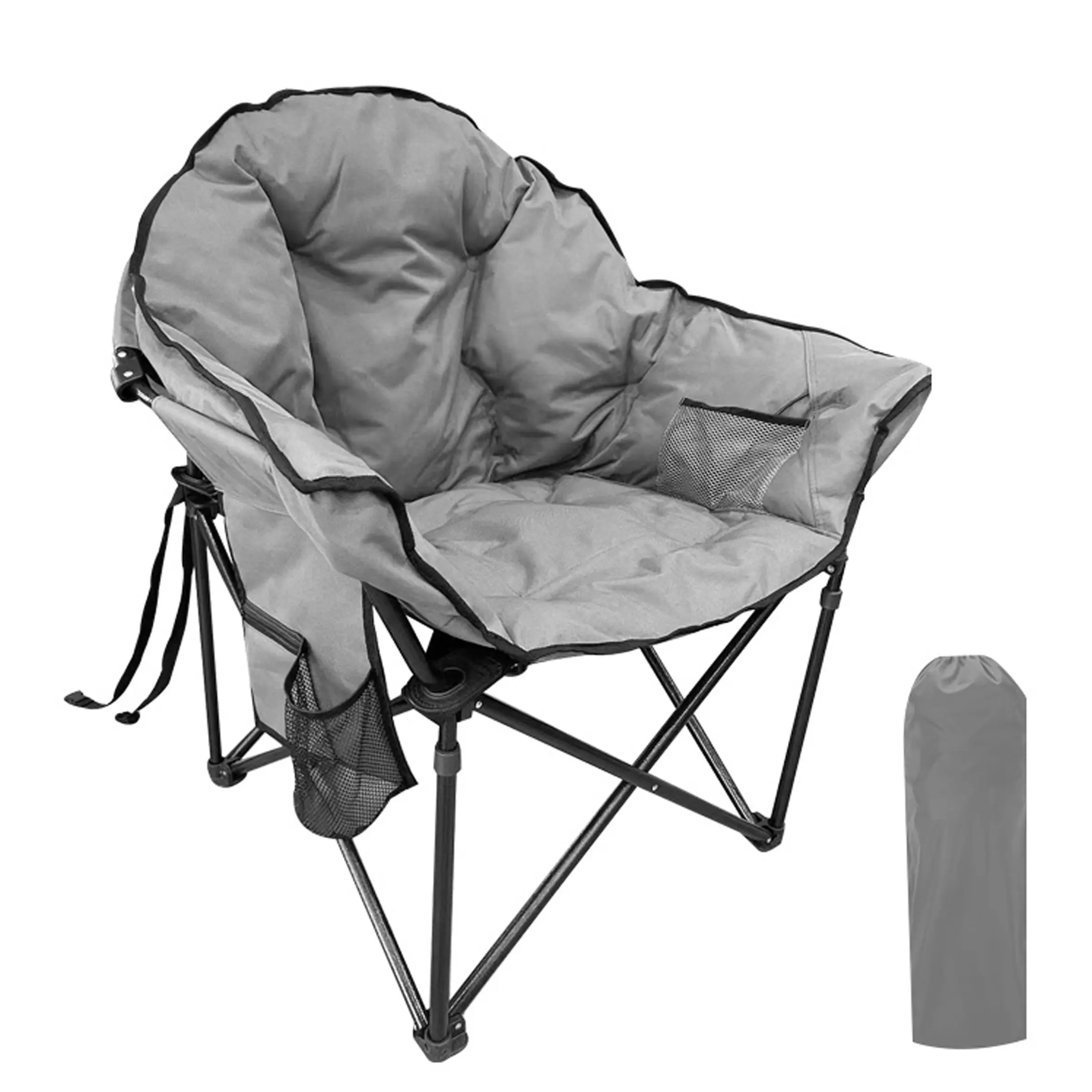 Portátil ao ar livre Folding Ice Pack piquenique Cadeira Encosto Isolamento Função Lazer, Camping Pesca Cadeira com Saco De Armazenamento/