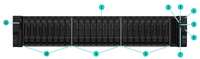 HPNE ProLiant DL345 Gen11 32 Go 8LFF 800W SSD 2U Rack Server Xeon Processeur 1 To SATA Disque dur 64 Go de mémoire stockée